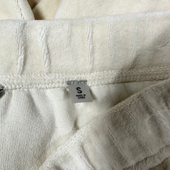 Fear of God Essentials Tan Drawstring Velour Track Pants Women's Size Small NWT - Picture 6 of 12